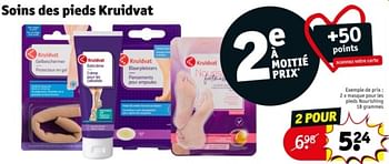 Promoties Masque pour les pieds nourishing - Huismerk - Kruidvat - Geldig van 09/04/2024 tot 21/04/2024 bij Kruidvat