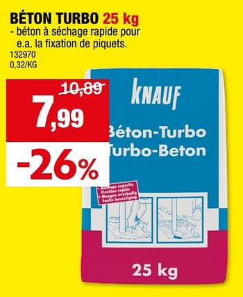 Promoties Béton turbo - Knauf - Geldig van 10/04/2024 tot 21/04/2024 bij Hubo