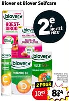 Promotions Vitamine c 20 comprimés effervescents biover - Biover - Valide de 09/04/2024 à 21/04/2024 chez Kruidvat