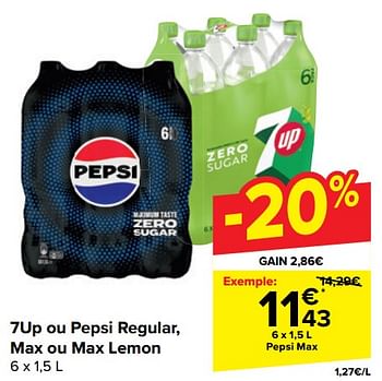 Promoties Pepsi max - Pepsi - Geldig van 10/04/2024 tot 22/04/2024 bij Carrefour