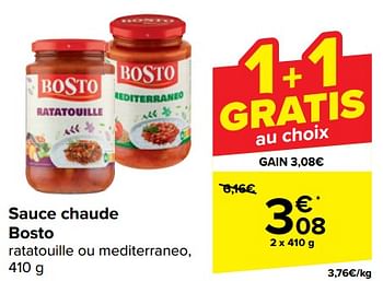 Promotions Sauce chaude bosto - Bosto - Valide de 10/04/2024 à 22/04/2024 chez Carrefour