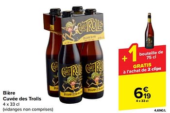 Promoties Bière cuvée des trolls - Cuvée des Trolls - Geldig van 10/04/2024 tot 22/04/2024 bij Carrefour