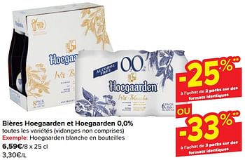Promoties Hoegaarden blanche en bouteilles - Hoegaarden - Geldig van 10/04/2024 tot 22/04/2024 bij Carrefour