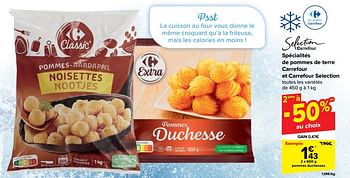 Promoties Pommes duchesses - Huismerk - Carrefour  - Geldig van 10/04/2024 tot 22/04/2024 bij Carrefour