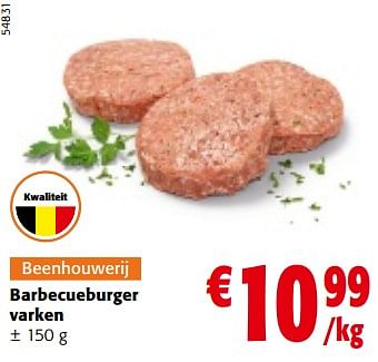 Promoties Barbecueburger varken - Huismerk - Colruyt - Geldig van 10/04/2024 tot 23/04/2024 bij Colruyt