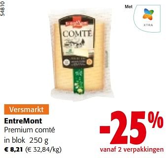 Promoties Entremont premium comté - Entre Mont - Geldig van 10/04/2024 tot 23/04/2024 bij Colruyt