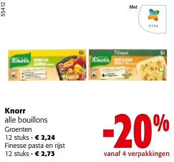 Promotions Knorr alle bouillons - Knorr - Valide de 10/04/2024 à 23/04/2024 chez Colruyt