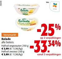 Promoties Balade alle boters - Balade - Geldig van 10/04/2024 tot 23/04/2024 bij Colruyt