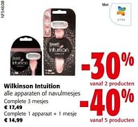 Wilkinson intuition alle apparaten of navulmesjes-Wilkinson