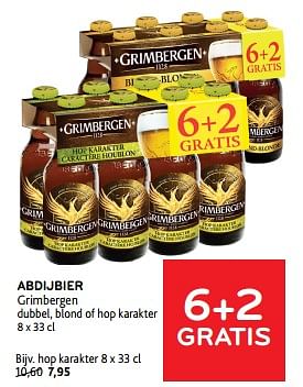 Promotions Abdijbier grimbergen 6+2 gratis - Grimbergen - Valide de 10/04/2024 à 23/04/2024 chez Alvo