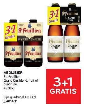 Promoties Abdijbier st. feuillien 3+1 gratis - St.Feuillien - Geldig van 10/04/2024 tot 23/04/2024 bij Alvo