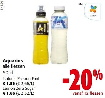 Promotions Aquarius alle flessen - Aquarius - Valide de 10/04/2024 à 23/04/2024 chez Colruyt