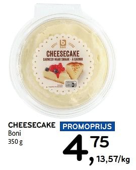 Promotions Cheesecake boni - Boni - Valide de 10/04/2024 à 23/04/2024 chez Alvo