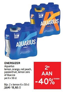 Promotions Energizer aquarius 2e aan -40% - Aquarius - Valide de 10/04/2024 à 23/04/2024 chez Alvo