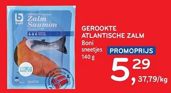 Promotions Gerookte atlantische zalm boni - Boni - Valide de 10/04/2024 à 23/04/2024 chez Alvo