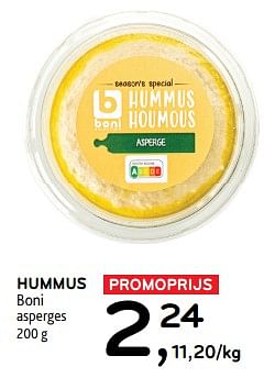 Promotions Hummus boni - Boni - Valide de 10/04/2024 à 23/04/2024 chez Alvo