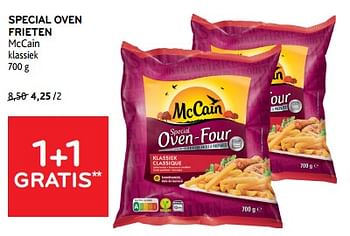 Promoties Special oven frieten mccain 1+1 gratis - Mc Cain - Geldig van 10/04/2024 tot 23/04/2024 bij Alvo