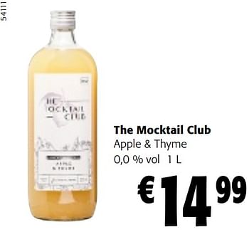 Promoties The mocktail club apple + thyme - The Mocktail Club - Geldig van 10/04/2024 tot 23/04/2024 bij Colruyt