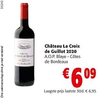 Château la croix de guillot 2020-Rode wijnen