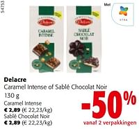 Delacre caramel intense of sablé chocolat noir-Delacre
