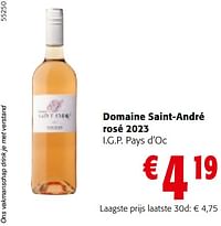 Domaine saint-andré rosé 2023 i.g.p. pays d’oc-Rosé wijnen