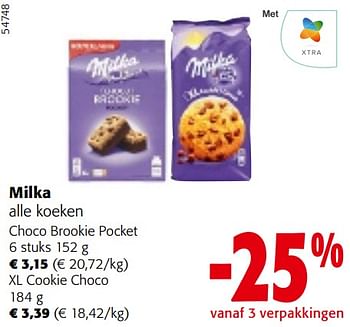 Promotions Milka alle koeken - Milka - Valide de 10/04/2024 à 23/04/2024 chez Colruyt