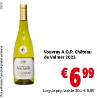 Vouvray a.o.p. château de valmer 2022-Witte wijnen