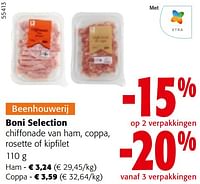 Boni selection chiffonade van ham, coppa, rosette of kipfilet-Boni