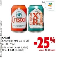 Promoties Cristal - Cristal - Geldig van 10/04/2024 tot 23/04/2024 bij Colruyt