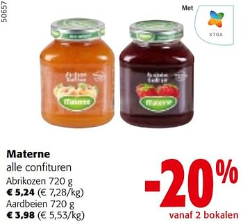Promoties Materne alle confituren - Materne - Geldig van 10/04/2024 tot 23/04/2024 bij Colruyt