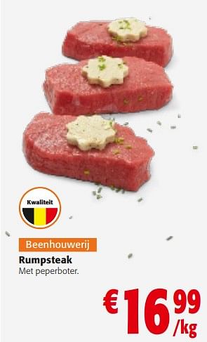 Promoties Rumpsteak - Huismerk - Colruyt - Geldig van 10/04/2024 tot 23/04/2024 bij Colruyt