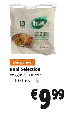 Promoties Boni selection veggie schnitzels - Boni - Geldig van 10/04/2024 tot 23/04/2024 bij Colruyt