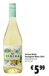 Serena mode sauvignon blanc 2022 alcoholvrije wijn-Witte wijnen
