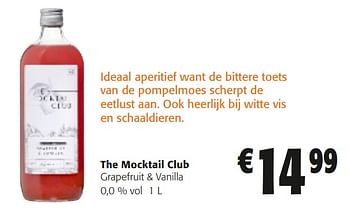 Promotions The mocktail club grapefruit + vanilla - The Mocktail Club - Valide de 10/04/2024 à 23/04/2024 chez Colruyt