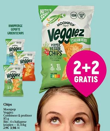Promotions Chips italiaanse kruiden - Moonpop - Valide de 11/04/2024 à 17/04/2024 chez Delhaize
