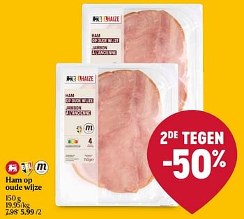 Promoties Ham op oude wijze - Huismerk - Delhaize - Geldig van 11/04/2024 tot 17/04/2024 bij Delhaize