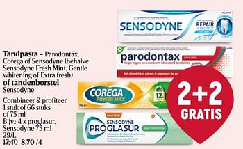 Promotions Tandenborstel proglasur - Sensodyne - Valide de 11/04/2024 à 17/04/2024 chez Delhaize