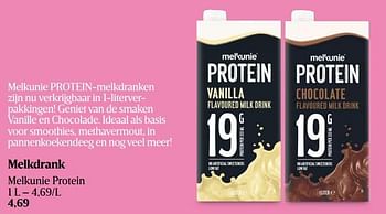 Promoties Melkdrank melkunie protein - Melkunie - Geldig van 11/04/2024 tot 17/04/2024 bij Delhaize
