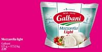 Mozzarella light-Galbani