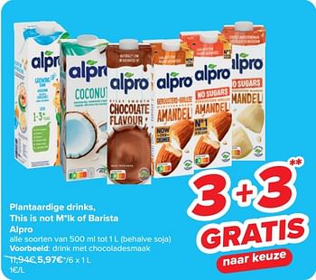 Promotions Drink met chocoladesmaak - Alpro - Valide de 10/04/2024 à 22/04/2024 chez Carrefour