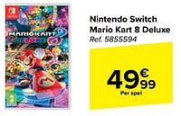 Promoties Nintendo switch mario kart 8 deluxe - Nintendo - Geldig van 10/04/2024 tot 22/04/2024 bij Carrefour