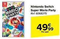 Promoties Nintendo switch super mario party - Nintendo - Geldig van 10/04/2024 tot 22/04/2024 bij Carrefour