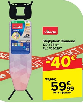 Promotions Strijkplank diamond - Vileda - Valide de 10/04/2024 à 22/04/2024 chez Carrefour