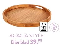Acacia style dienblad-Huismerk - Casa