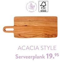 Acacia style serveerplank-Huismerk - Casa