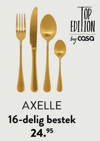 Promotions Axelle 16-delig bestek - Produit maison - Casa - Valide de 28/03/2024 à 01/05/2024 chez Casa