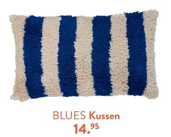 Promoties Blues kussen - Huismerk - Casa - Geldig van 28/03/2024 tot 01/05/2024 bij Casa