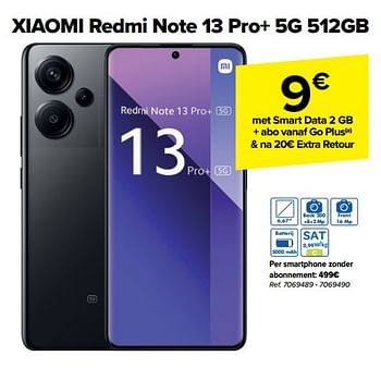 Promotions Xiaomi redmi note 13 pro+ 5g 512gb - Xiaomi - Valide de 10/04/2024 à 22/04/2024 chez Carrefour