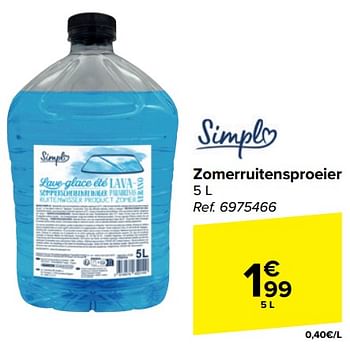 Promotions Zomerruitensproeier - Simple - Valide de 10/04/2024 à 22/04/2024 chez Carrefour