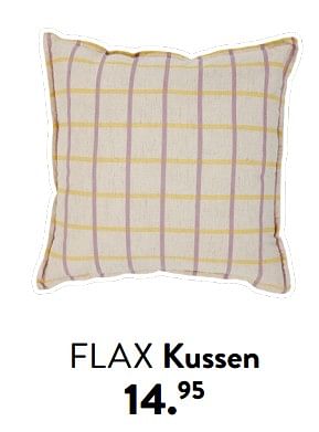 Promoties Flax kussen - Huismerk - Casa - Geldig van 28/03/2024 tot 01/05/2024 bij Casa